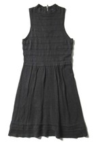 NWT American Eagle Outfitters Charcoal Gray Exposed Zip Knit Sweater Dress M - £14.79 GBP