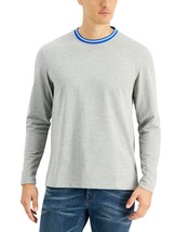 Club Room Men&#39;s Performance Pique Shirt in Soft Grey Heather-Medium - $17.97