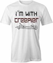 I&#39;m With Creepier T Shirt Tee Short-Sleeved Cotton Halloween Clothing S1WSA418 - £12.93 GBP+