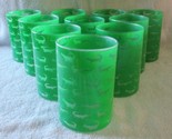 Tommy Hilfiger Lacoste Set of 10 Green Crocodile Acrylic Tumblers Drinkware - $198.00