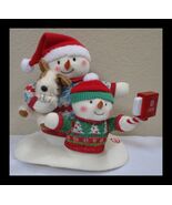 Hallmark Christmas Animated Musical Jingle Pals Snowman &amp; Child Taking S... - €25,49 EUR