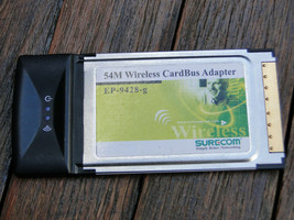 Surecom EP-9428-G 802.11g 54M WLAN CardBus PC PCMCIA Card - £13.80 GBP