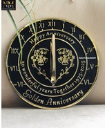 Anniversary Sundial 50th Golden Wedding Anniversary in 2025 Home Decor Or Garden - $129.00