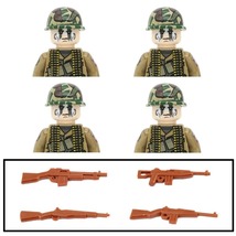 4 PCS WW2 Military US 101st Airborne Division Building Blocks Kids Toys MJD - £16.75 GBP