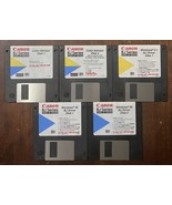 ORIGINAL DRIVER/COLOR FLOPPY DISK&#39;s Canon BJ Inkjet Printer Windows 95 S... - $9.75