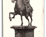 RPPC Equestrian Statue of Marcus Aurelius Rome Italy UNP Postcard Q24 - £3.13 GBP