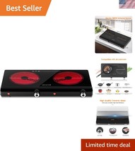 All-Cookware Compatible Infrared Double Burner - Perfect for Home &amp; Dorms - $2,241.64 MXN