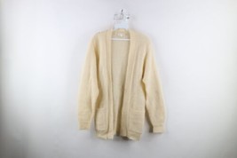 Vtg 60s 70s Streetwear Womens S Mohair Wool Blend Open Front Cardigan Sweater - $89.05