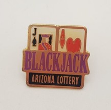 Arizona Lottery Blackjack Cards Vintage Collectible Lapel Hat Pin Tie Tack - $14.65