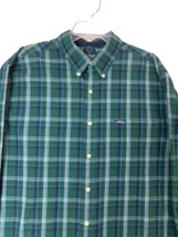 Chaps Ralph Lauren Button Down Mens Large Green Plaid East Care Checked - $25.48