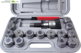 17 PCS R8 ER40 Collet Holder Set R8 End Mill ER40 Collet Chuck Kit (0.00... - $264.25