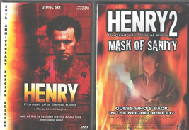 Henry (Lee Lucas) 1 &amp; 2: Portrait Of A Serial Killer+ Mask Of Sanity- New 2 Dvd - £31.02 GBP