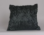 Donna Karan MODERN CLASSICS Chevron Smocked Silk Deco Pillow Peacock $188 - £60.37 GBP