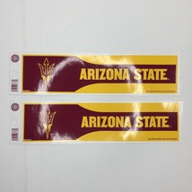 Set 2 ASU Bumper Sticker Arizona State University Sun Devils Pitch Fork ... - £9.40 GBP