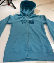 EUC THE NORTH FACE WARM FULLY ZIP HOODIE THERMAL TEAL JACKET WOMENS SIZE... - $16.03