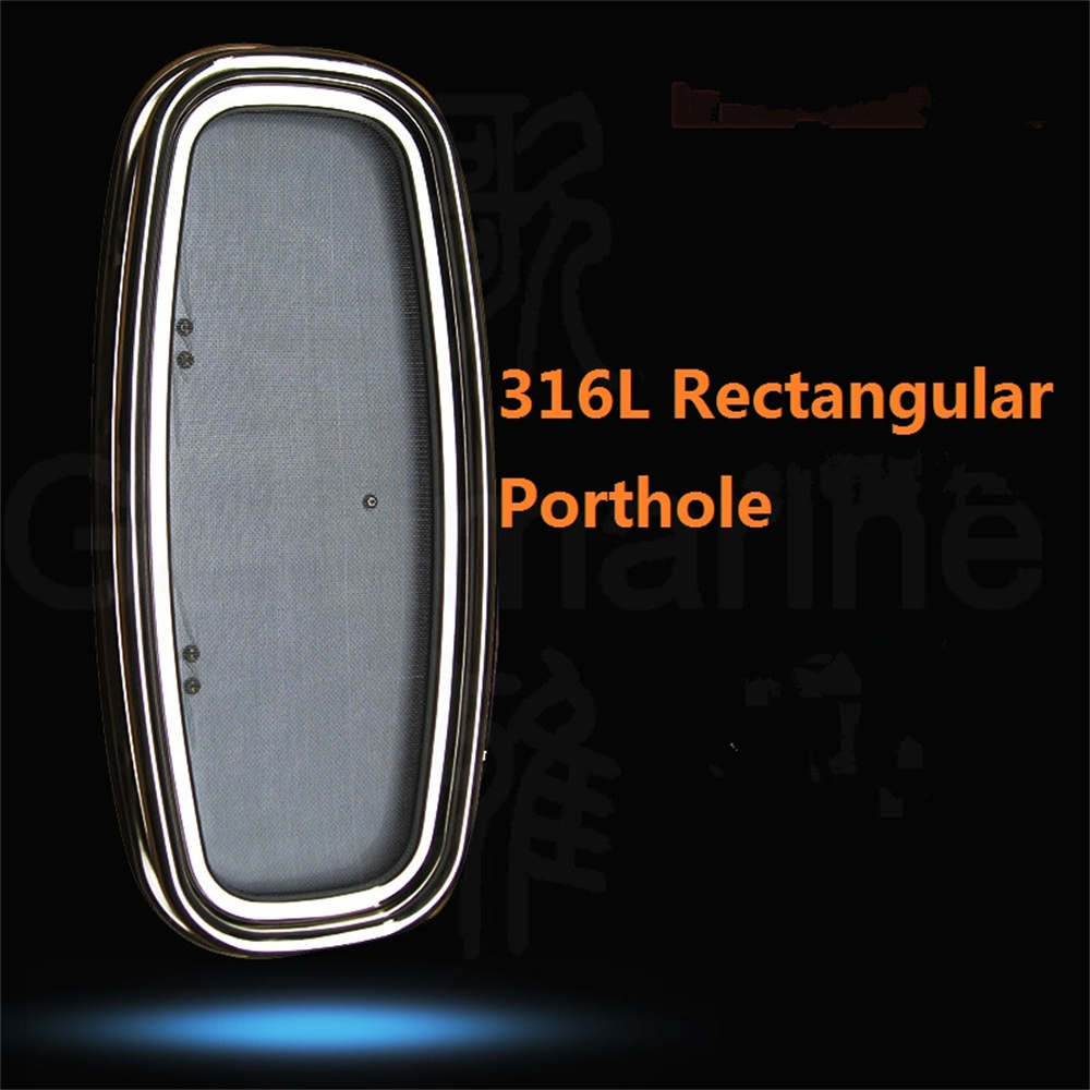316L Stainless Steel Rectangular Portlight Porthole Hatch Window Marine ... - $193.00