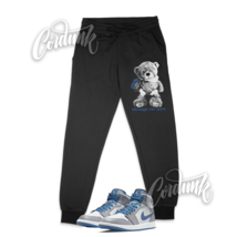 SML Sweatpants for 1 Mid True Blue Cement Shadow Grey 3 Low High Dunk Ai... - £42.45 GBP