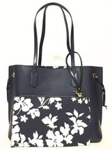 Michael Kors Trista NAVY Large Leather Tote w pouch NWT - $79.19