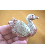 (y-duc-400) gray red duckling Duck carving stone gemstone SOAPSTONE PERU... - £16.56 GBP