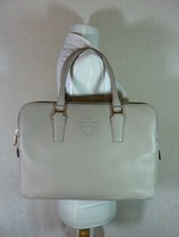 NWT Tory Burch French Gray Peb Leather Marion Triple Zip Satchel $495 - £353.99 GBP