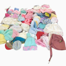 65 Doll Baby Hats Bonnet Slugger Baseball Knit Various Sizes Colors Boys... - $49.45