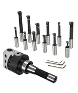 12Pcs R8 Shank 3 Inch Boring Head 3/4 Carbide Boring Bar Set Fit for Bri... - $162.63