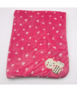 Carter&#39;s Bee Baby Blanket Hearts Pink Valentine Satin Trim Just One You - £27.88 GBP