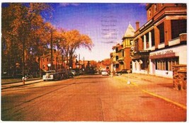 Quebec Postcard Drummondville Rue Heriot At Night - $2.10