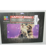 Art Design Purple with Kitten Cat Laptop Skin Sticker Decal Fits 13&quot; - £10.10 GBP