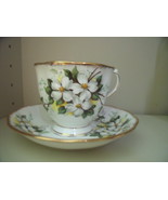 Royal Albert Bone China Cup and Saucer White Dogwood - $32.00