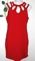 Forplay Born in Hollywood Red Casual Clubwear Women&#39;s Dress Size L NEW  - $52.94