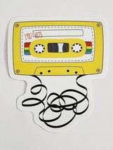 1987 Hits Cassette Tape with Tape Coming Out Sticker Decal Music Embellishment - £1.82 GBP