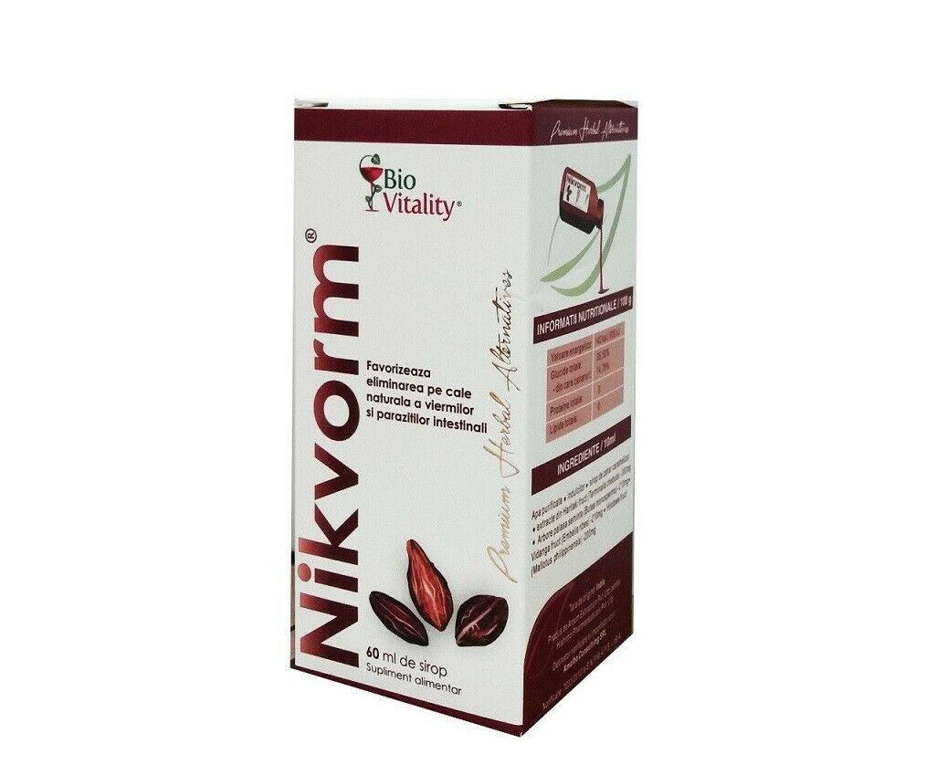 Nikvorm  For Elimination Of Intestinal Parasites  60 ml