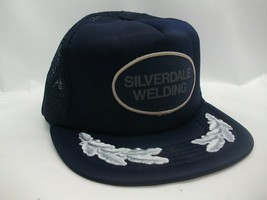 Silverdale Welding Patch Hat Vintage Blue Scrambled Eggs Snapback Trucker Cap - £23.69 GBP