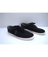  Polo Ralph Lauren Mens Black Canvas Lace Up Sneaker Tennis Shoes Size 11D - $19.95