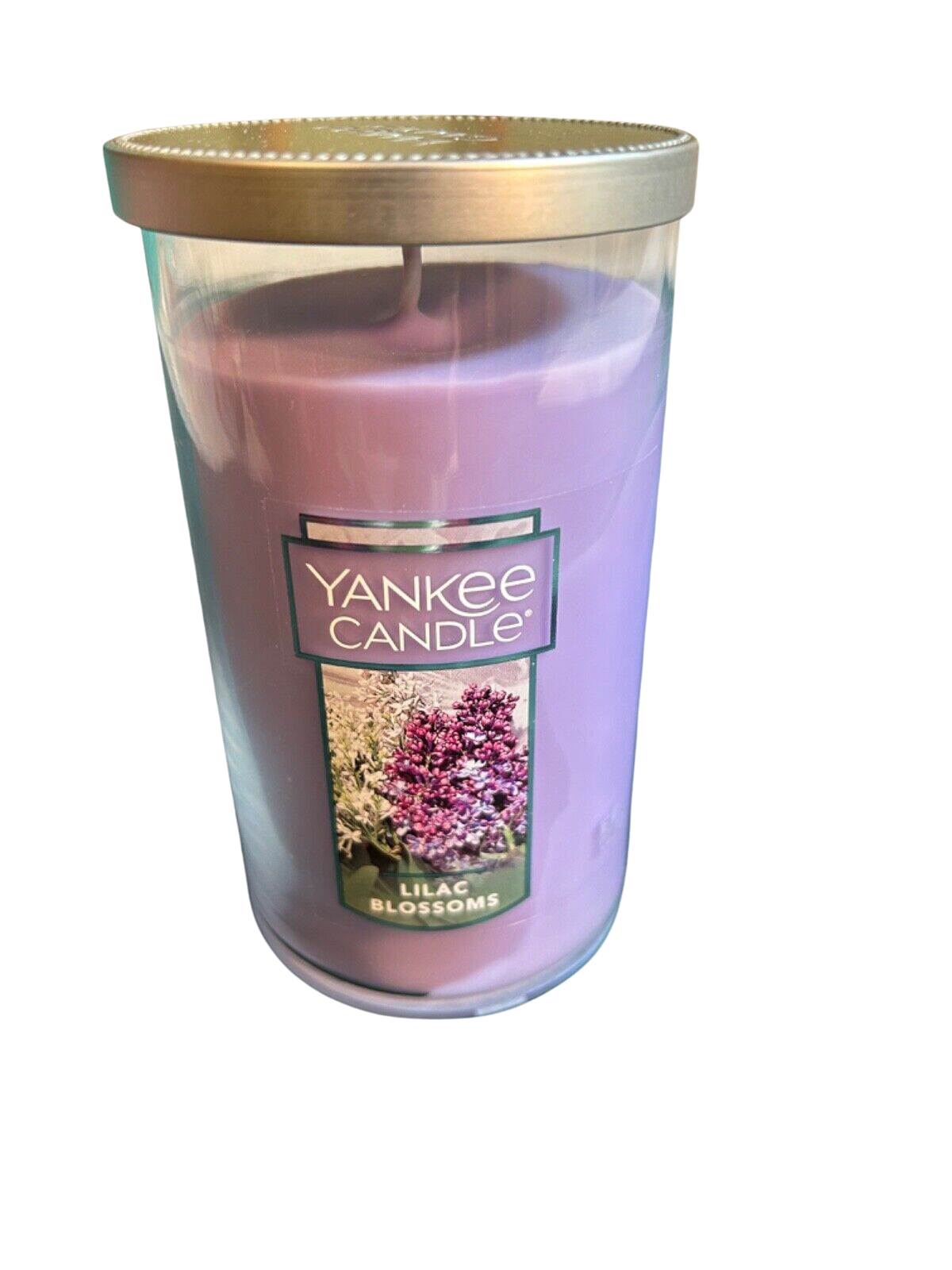 New Yankee Candle Lilac Blossoms 14.25 oz Medium  Pillar Candle new - £25.24 GBP