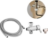 Bidet Kit With Hot/Cold Water Diverter Valve, Flexible Hose, And Water S... - £39.86 GBP