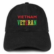 Trendy Apparel Shop Vietnam Veteran Embroidered 100% Cotton Adjustable Cap Dad H - £15.84 GBP