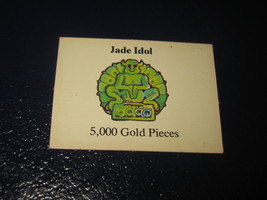 1980 TSR D&D: Dungeon Board Game Piece: Treasure 4th Level Card- Jade Idol - $1.00