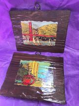 Lot MCM 1950s San Fran Art Cali Street Car San Fran Bridge Decoupage Sai... - $74.25