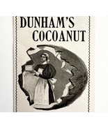 Dunham Cocoanut Coconut 1897 Advertisement Victorian Baking Dessert DWFF19 - $19.99