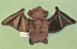 Aurora Plush 12&quot; Bat Brown Stuffed Animal Flopsie Lovey Vampire Toy - £4.50 GBP