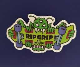 Santa Cruz Rip Grip 3 Eyed Monster Skateboard Sticker - £6.26 GBP