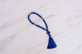 50 Knots Blue prayer rope with Blue beads Orthodox Christian chotki present - £19.99 GBP