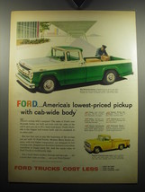 1957 Ford Styleside Pickup Truck Ad - America&#39;s lowest-priced pickup  - £14.50 GBP