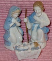 Vintage Lefton Nativity 3-Piece Holy Family Porcelain ~ 1970s - £14.48 GBP