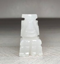Vintage Aztec Carved Onyx Stone Replacement Chess Piece White Pawn (c)  - £11.75 GBP