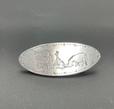 Danforth Pewter Barette Disney Pooh &amp; Friends Oval Pin 1993 Tikits Altered - £16.77 GBP