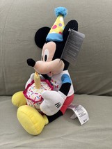 Disney Parks Mickey Mouse Happy Birthday Plush Doll NEW image 3