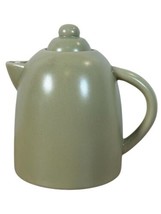 MSRF, Inc Coffee Pot Tea Ceramic Pottery Green Lidded - $14.99